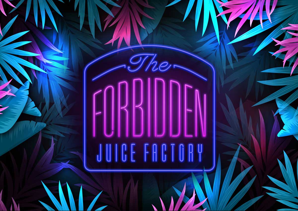 The Forbidden Juice Company 34 Vape ForbiddenJuice Factory NEON BG Purple