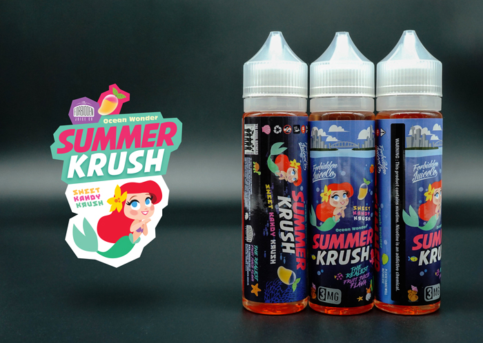 Forbidden Juice Company. Est. 2013. 25 Vape SummerKrush Ad 1