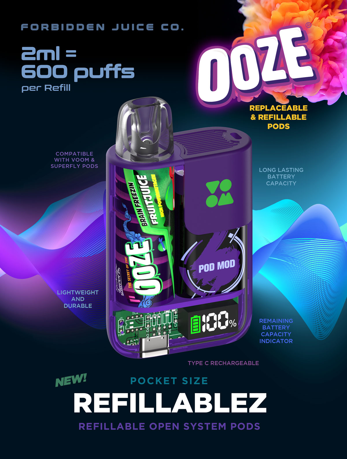 Ooze Pod Refillables 1 Vape Superfly Refillables 2